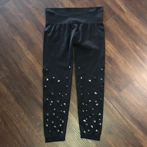 I.N.C. Black studded black cropped stretchy Leggings S